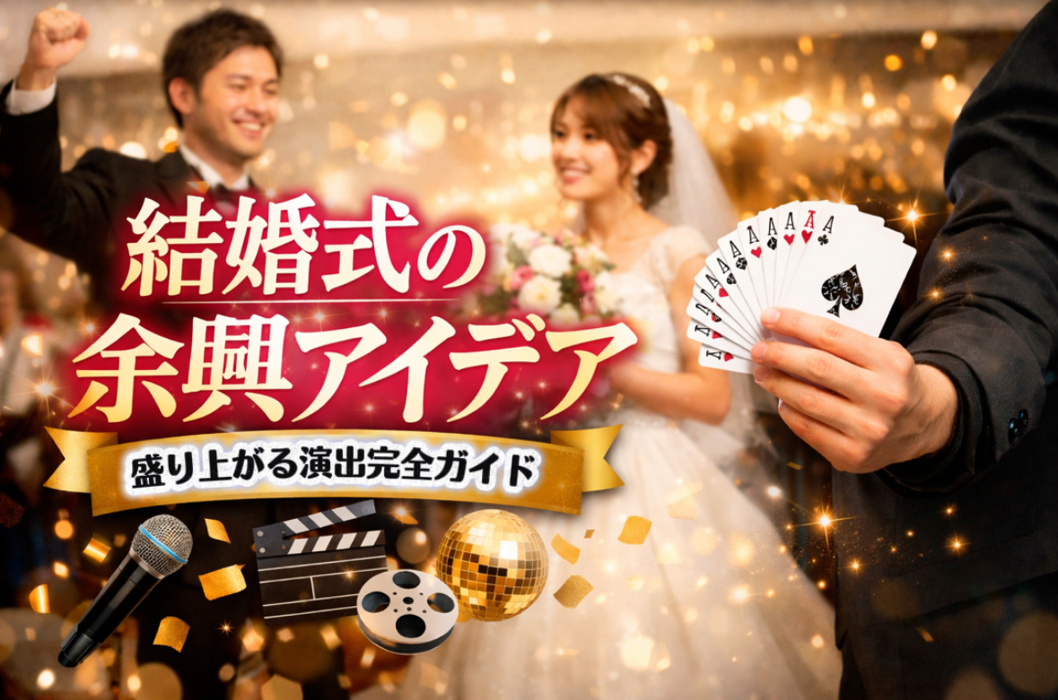 結婚式の余興アイデア完全版|盛り上がる演出まとめ