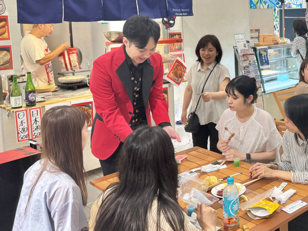 大阪ブリーゼブリーゼ夏祭りで出張マジック