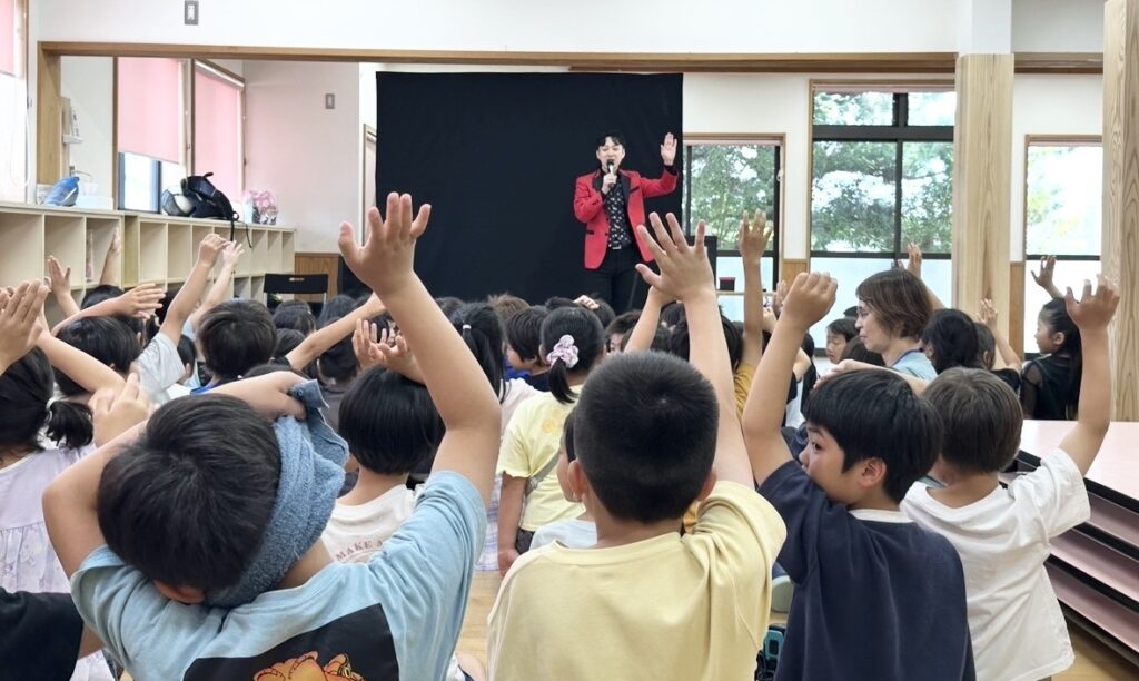 徳島県の小学校で学童夏イベントマジック