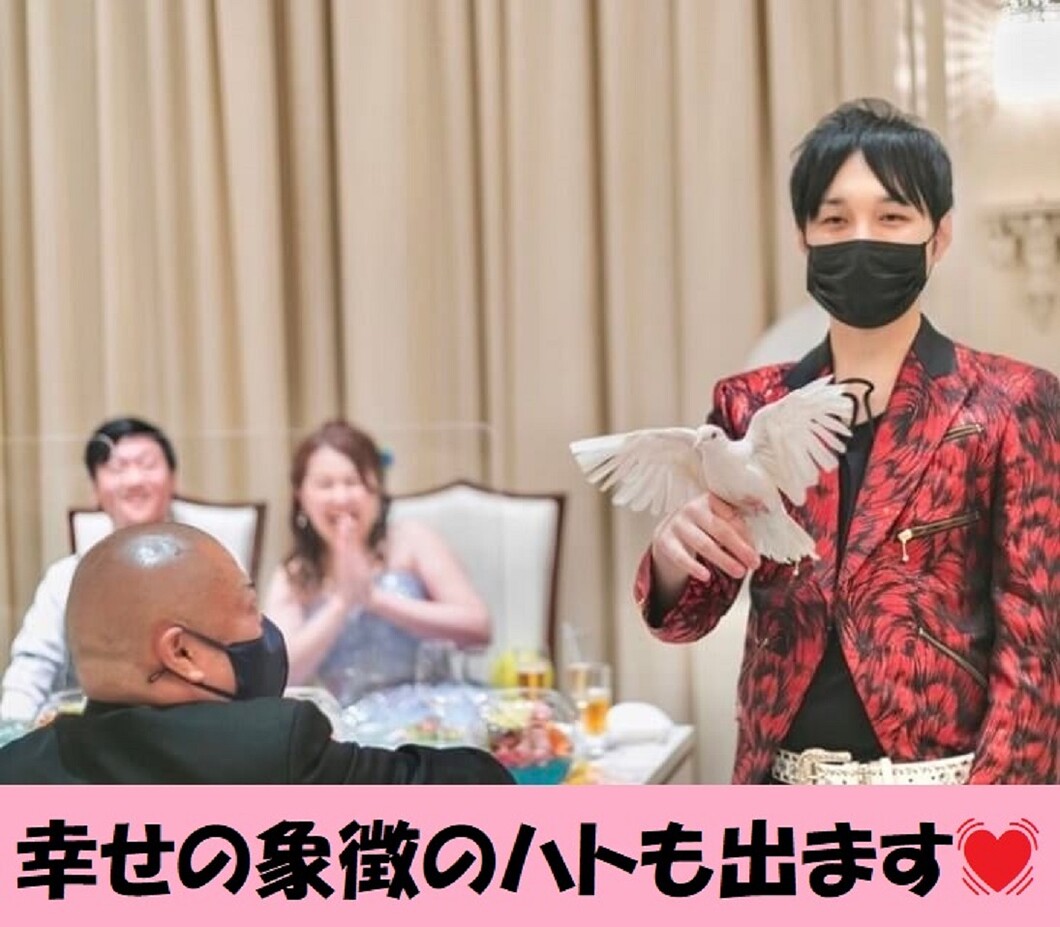 大阪のマジシャンMASA「マジシャン派遣」「出張マジック」お任せください♪♪ 余興のプロです!!