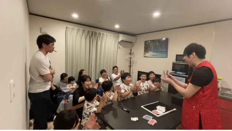 大阪のマジシャンMASA「マジシャン派遣」「出張マジック」お任せください♪♪ 余興のプロです!!