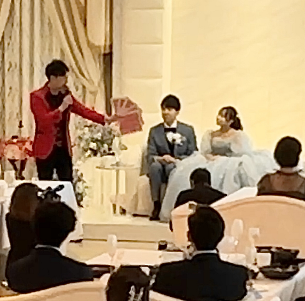 大阪のマジシャンＭＡＳＡ「マジシャン派遣」「出張マジック」お任せください♪♪　余興のプロです!!